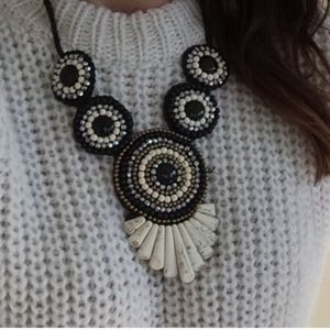 Beaded statement necklace